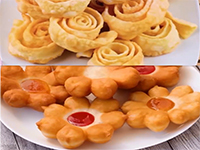 Chiacchere Fiori e spirali