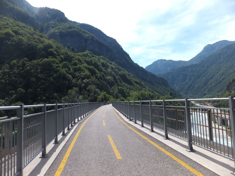 ponte riutilizzato come ciclovia